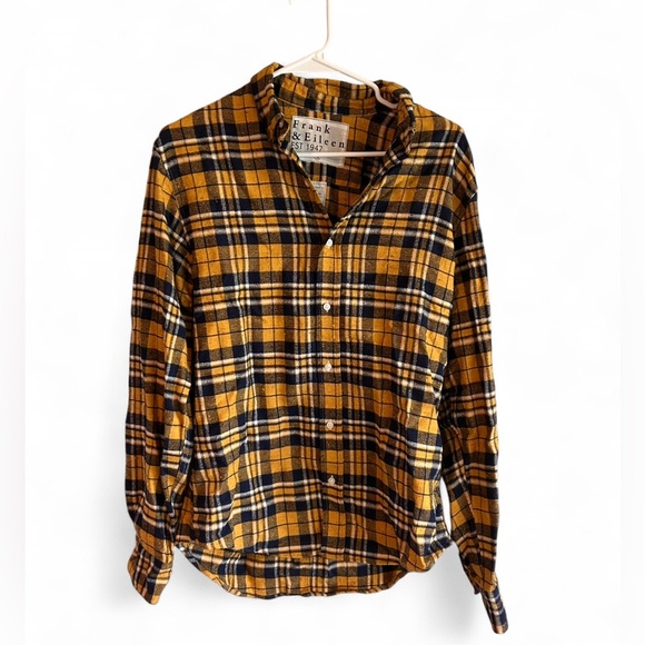 Frank & Eileen Finbar Orange Plaid Button Down - Picture 1 of 4